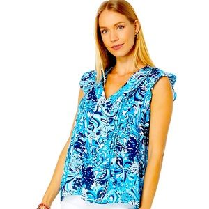 Lilly Pulitzer Joan Top Size M - NEW WITH TAGS